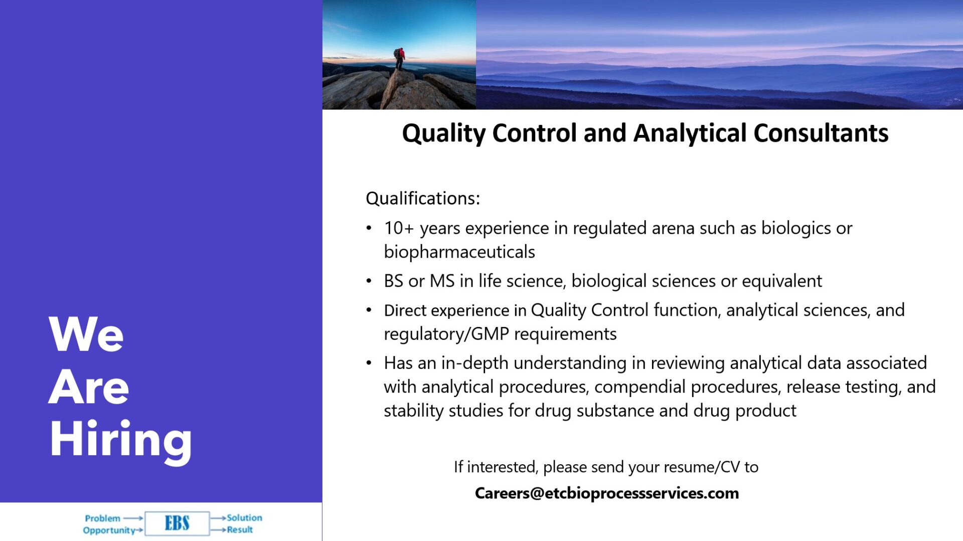 Quality Control and Analytical Consultants